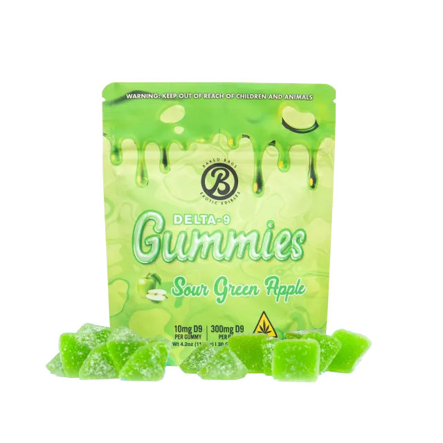 Gomas THC - Sour Green Apple - 300mg