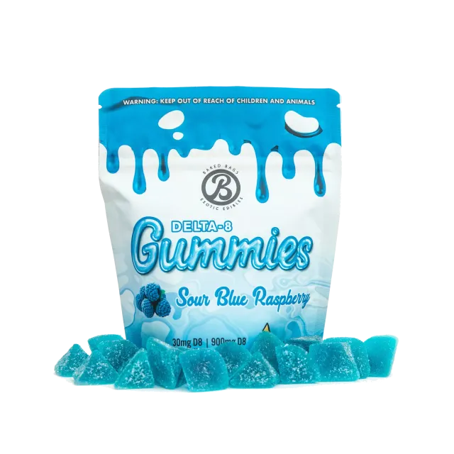 Gomas THC - Sour Blue Raspberry - 300mg